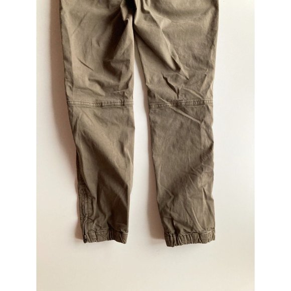 Aritzia GOLDEN by TNA Heroic Fatigue Green Cotton Twill Utility Pants, Size 6 - Picture 8 of 12